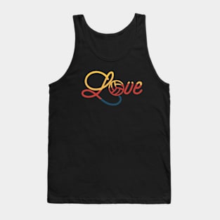 Volleyball Vintage Love Tank Top